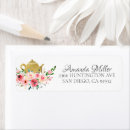 Search for bridal tea return address labels Teapot