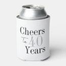 Search for 40th birthday can coolers Typography