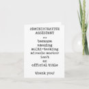 Search for secretary appreciation cards Assistant
