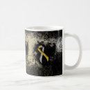 Search for gold ribbon mugs Silver