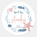 Search for starfish baby shower stickers Watercolor