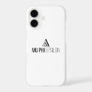 Search for merch iphone cases Music fraternity lettermark graphic