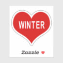 Search for winter season stickers Typography