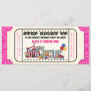 Search for vintage circus birthday invitations Ticket