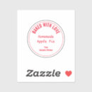 Search for homemade jam stickers Baked with love