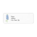Search for bluebonnet return address labels Watercolor