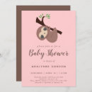 Search for sloth baby shower invitations Whimsical