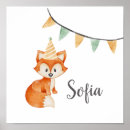 Search for woodland birthday posters Fox