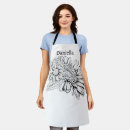 Search for flower drawing aprons Pretty