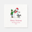 Search for snowman napkins Winter