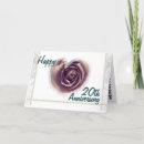 Search for 20 year wedding anniversary cards Twentieth