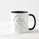 Search for simple sketch mugs Woman