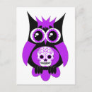 Search for sugar skull animal postcards Halloween