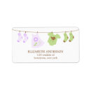 Search for clothesline return address labels Baby shower