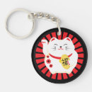 Search for lucky cat key rings Good luck