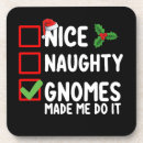 Search for christmas gnome coasters Santa