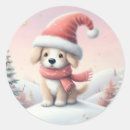 Search for dog winter stickers Whimsical
