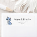 Search for big cat return address labels Kawaii