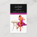 Search for girly business cards Makeup artist
