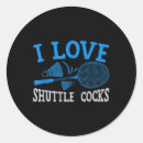 Search for tennis fan stickers Funny badminton
