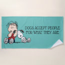 Search for snoopy beach towels Linus