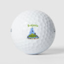Search for fish golf balls Illustration