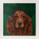 Search for irish setter puzzles Mahogany red chestnut dog