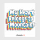 Search for mountain heart stickers Nature