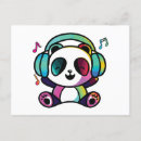 Search for listening music postcards Kawaii