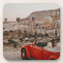 Search for red car coasters Vintage