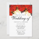 Search for red rose wedding invitations Winter