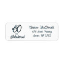 Search for 60 return address labels Minimal typography simple