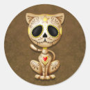Search for day of the dead cat stickers Kitty