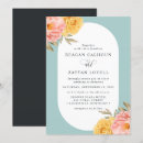 Search for spring floral wedding invitations Dusty blue