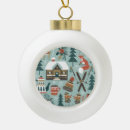 Search for snow ski christmas tree decorations Illustration