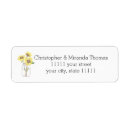 Search for wedding mason jar return address labels Sunflowers