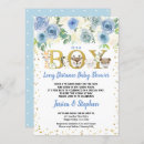 Search for long distance baby boy shower invitations Woodland