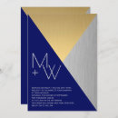 Search for waterfront wedding invitations Navy blue