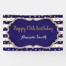 Search for blue and gold banners Happy birthday