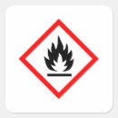 Search for flammable stickers Warning