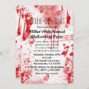 Search for blood splatter invitations Scary