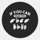 Search for if you can read this stickers Hearing impaired