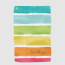 Search for teal blue golf towels Watercolor