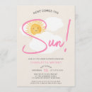 Search for here comes the sun baby shower invitations Watercolor