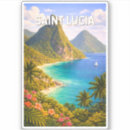 Search for st lucia flag stickers Saint lucia souvenir