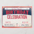 Search for carnival ticket birthday invitations Red