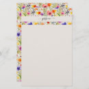 Search for wildflower stationery paper Pattern