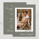 Search for green engagement party invitations Simple