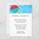 Search for vacation birthday invitations Pool