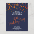 Search for orange and black birthday invitations Fifty